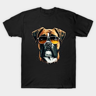 Boxer with Sunglasses T-Shirt